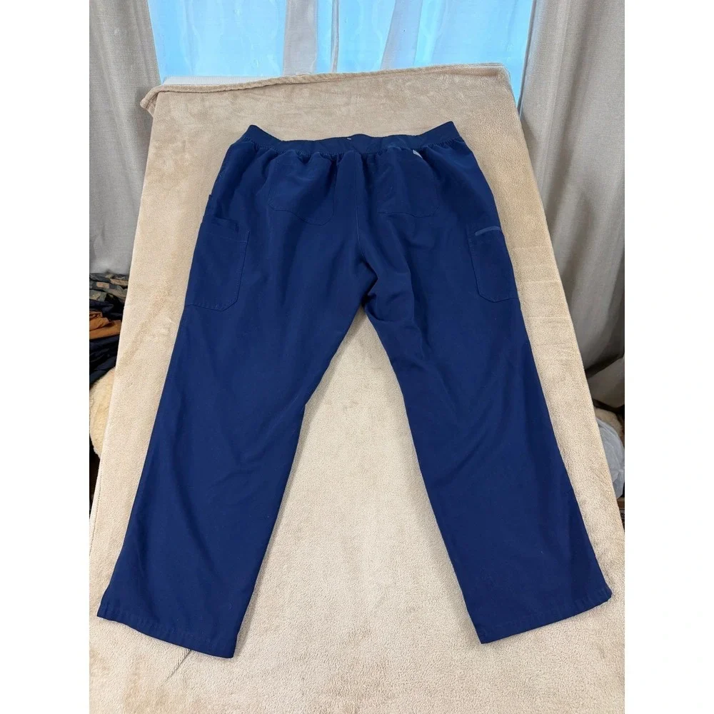 FIGS‎ Yola Yoga scrub pants mens 5XL Tall Navy blue Technical Collection EUC